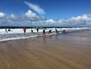 Learn to surf in Fanore with Aloha Surf School
